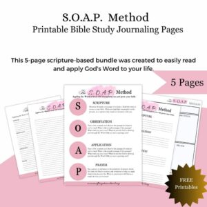 soap bible study method a women after god s own heart