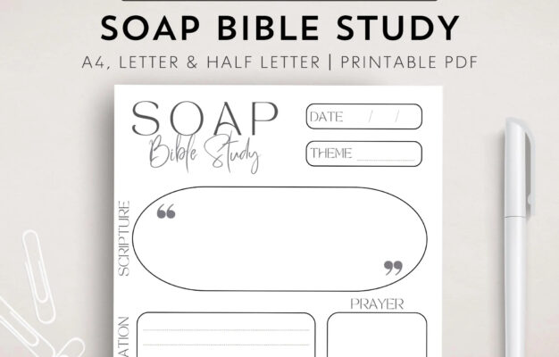 SOAP Bible Study Printable Christian SOAP Template Digital Bible Study Scripture Printable Worksheet Bible Study Goodnotes Bible Verse Guide Etsy