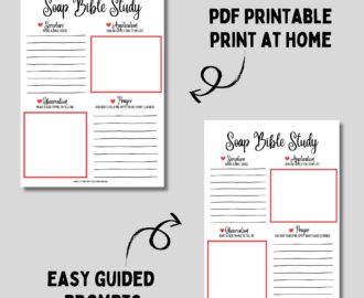 SOAP Bible Study Printable For Adults Bible Reading Plan Using SOAP Method Bible Worksheet For Indepth Study Of The Bible SOAP Study Etsy