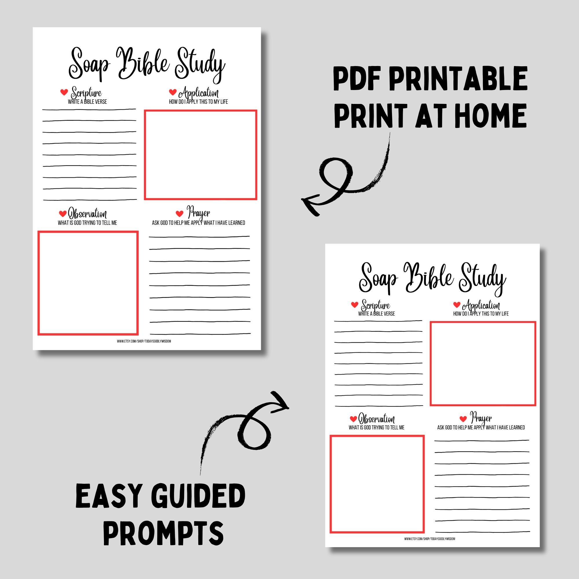 Adult Bible Study Lesson Printable