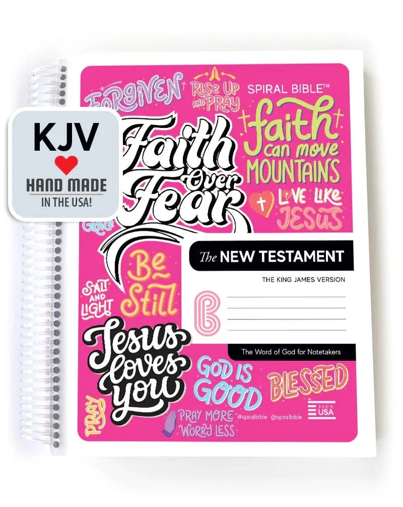Spiral Bible KJV New Testament For Girls 3H Farms Market