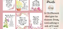 Spring Bible Verse Print scripture Wall Art Bundle bible Verse Printable watercolor Flowers Bible Verse christian Aesthetic Art Print Etsy