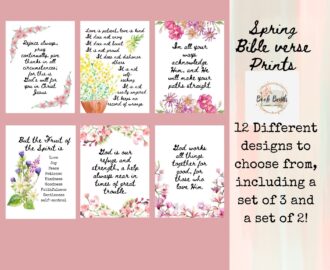 Spring Bible Verse Print scripture Wall Art Bundle bible Verse Printable watercolor Flowers Bible Verse christian Aesthetic Art Print Etsy