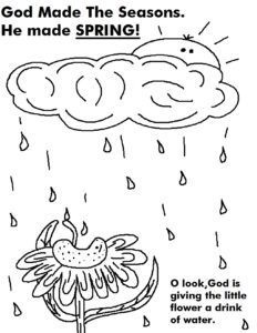 Spring Time Coloring Pages