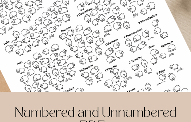 Stay Encouraged With Printable Bible Reading Trackers
