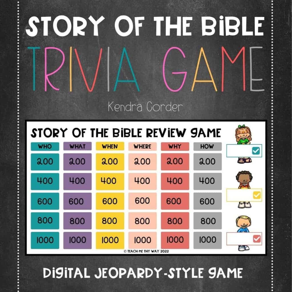 Story Of The Bible Jeopardy Game Teach Me Thy Way