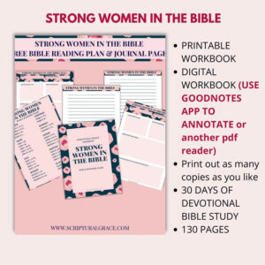 Strong Women In The Bible Devotional Bible Study Church Group License Payhip