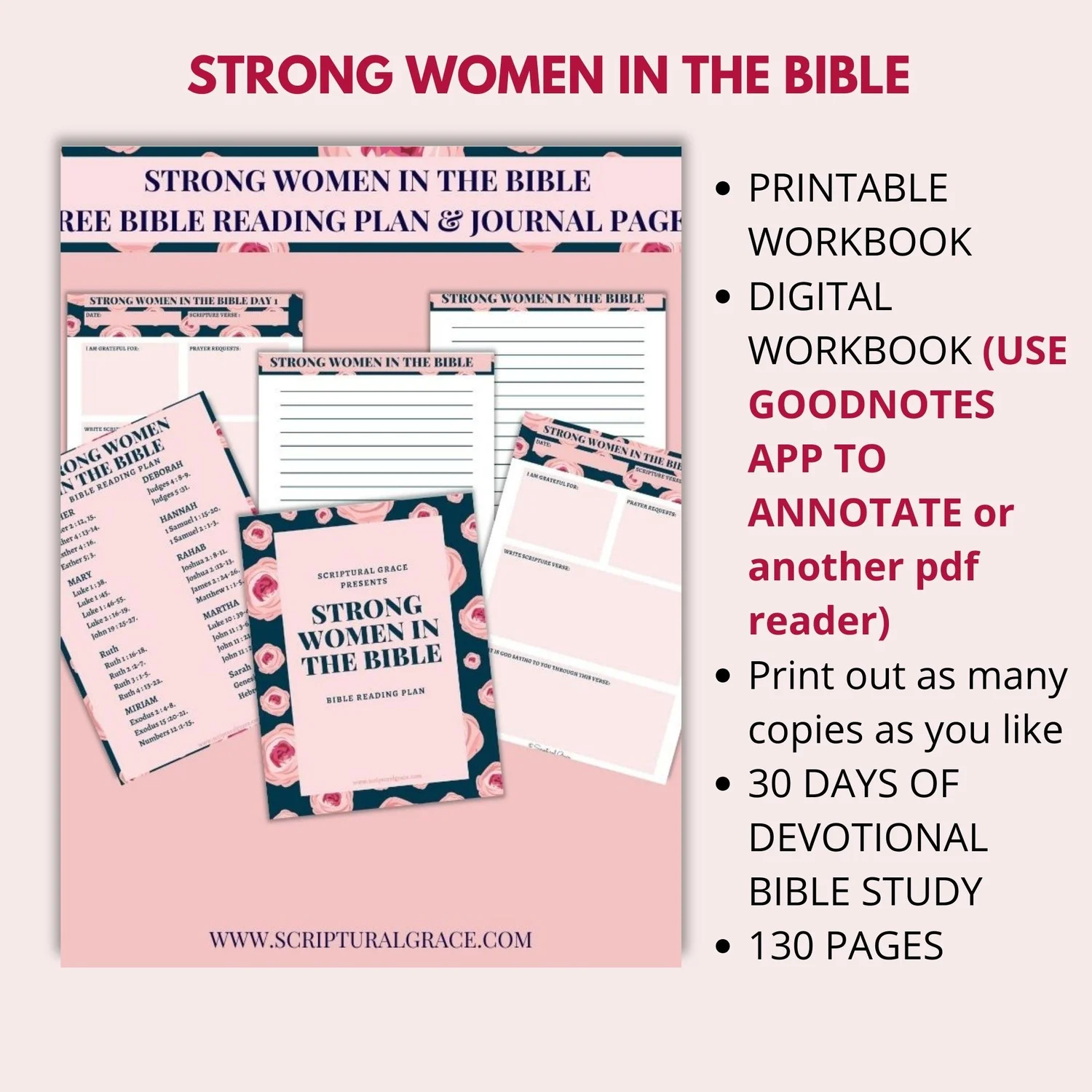 Strong Women In The Bible Devotional Bible Study Church Group License Payhip