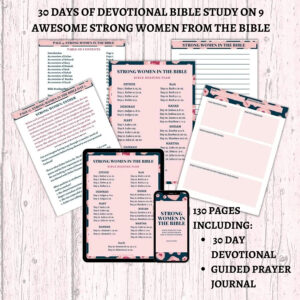 Strong Women In The Bible Devotional Bible Study Free Sample Payhip