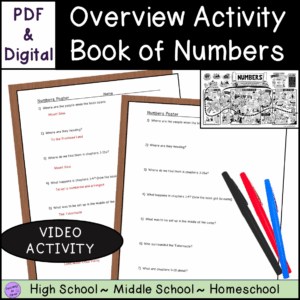 Summary Of Bible Book Of Numbers Overview Activity Made By Teachers