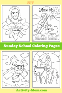 Sunday School Coloring Pages free Printable The Activity Mom