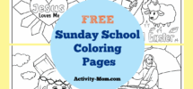 Sunday School Coloring Pages free Printable The Activity Mom