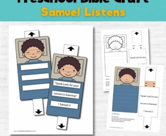 Sunday School Craft For Samuel Listens To God Bible Crafts And Activities