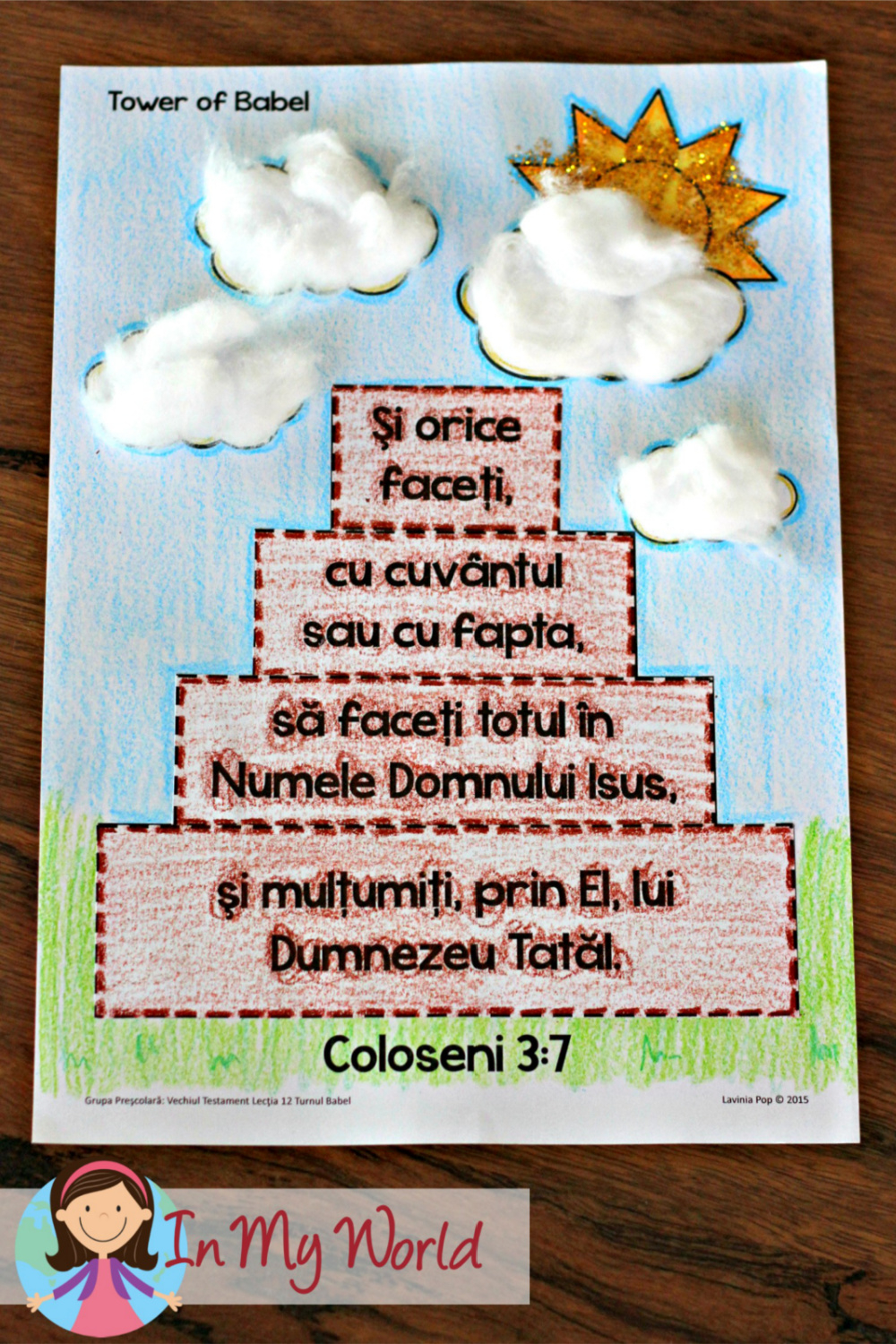 Sunday School Lesson 12 The Tower Of Babel In My World