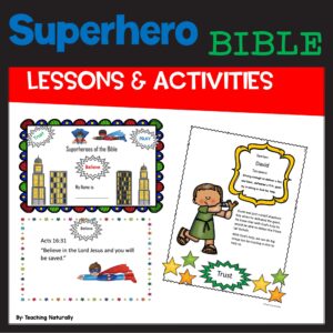 superhero bible lesson and activities vbs or kid s week made by teachers