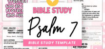 Teen Girls Bible Study Psalm 7 Printable Guide digital Download Etsy