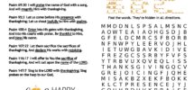 Thanksgiving Word Search Puzzle Reasons For Hope Jesus