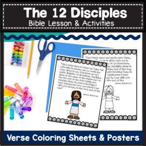 The 12 Disciples Bible Lesson And Activities Made By Teachers
