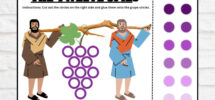The 12 Spies Printable Bible Activity For Kids Old Testament Twelve Spies Grapes Activity Christian Kids Craft Sunday School Story Etsy