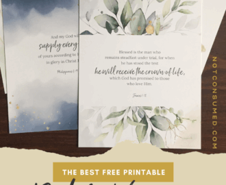 The Best Printable Bible Verses For Encouragement
