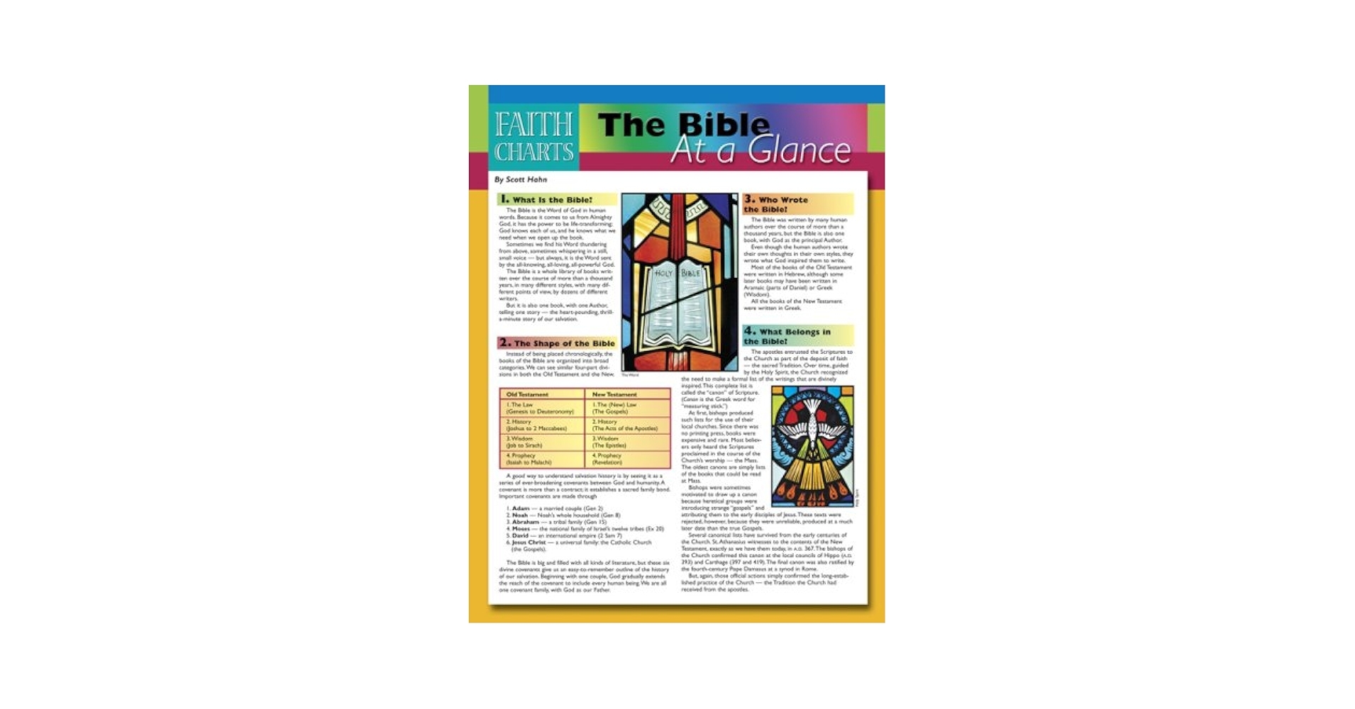 The Bible At A Glance Faith Charts Hahn Scott 9781592764839 Amazon Books