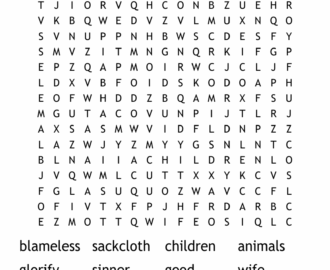 The Book Of Job Word Search WordMint