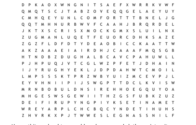 The Book Of Job Word Search WordMint