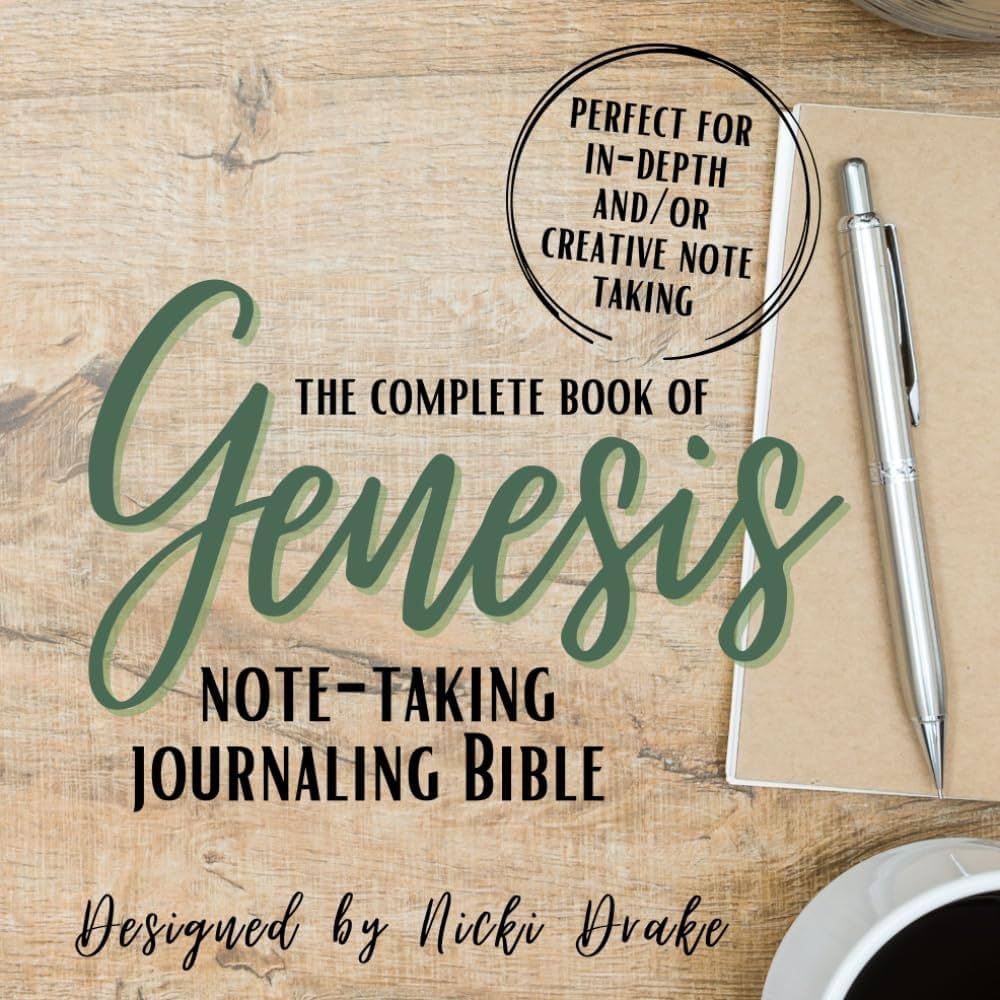 The Complete Book Of Genesis Note taking Journaling Bible Drake Nicki Amazon Books