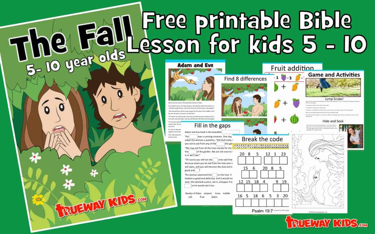 The Fall Genesis 3 Bible Lesson For 5 10 Year Old Trueway Kids