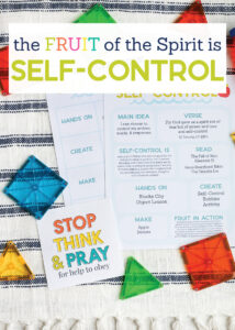 The Fruit Of The Spirit Is SELF CONTROL Kids Activities The Littles Me
