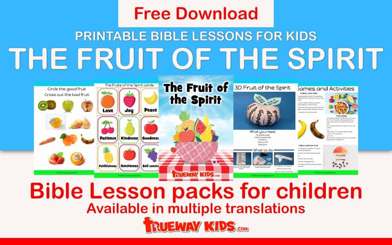 Free Printable Bible Lessons for Kids Fruit of the Spirit