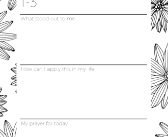 The GENESIS Bible Study Companion Printable Journal Bubbling Brook