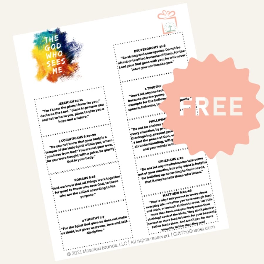the god who sees me guided bible study for teens christian craft paper