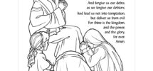 The Lord s Prayer Coloring Page Printable