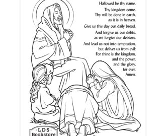 The Lord s Prayer Coloring Page Printable