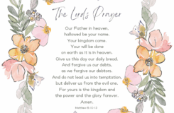 The Lord s Prayer Printable PDF Free Bible Wall Art Kindly Unspoken