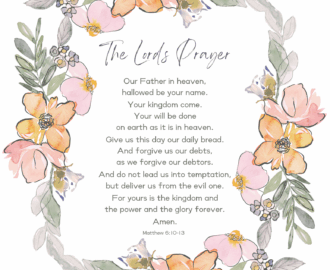 The Lord s Prayer Printable PDF Free Bible Wall Art Kindly Unspoken