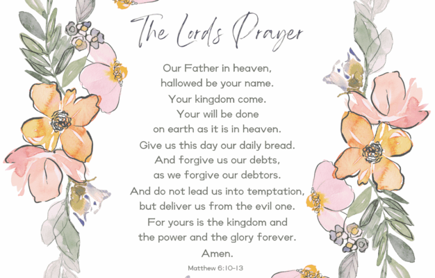 The Lord s Prayer Printable PDF Free Bible Wall Art Kindly Unspoken