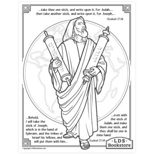 The Stick Of Judah And Joseph Coloring Page Printable