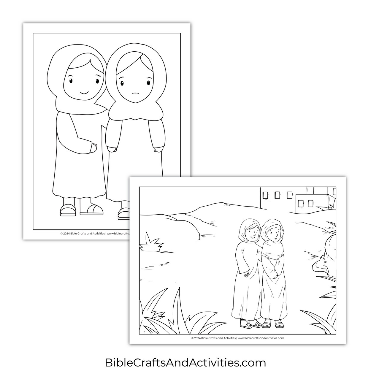 The Story Of Ruth Activity Pages Bible Crafts Shop