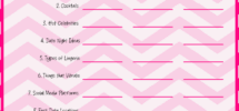 Think Fast Free Printable Ladies Night Game