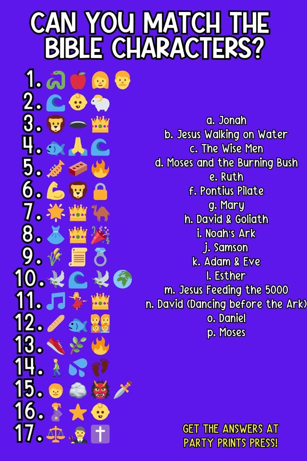 This Bible Emoji Character Quiz Makes The Perfect Church Game 