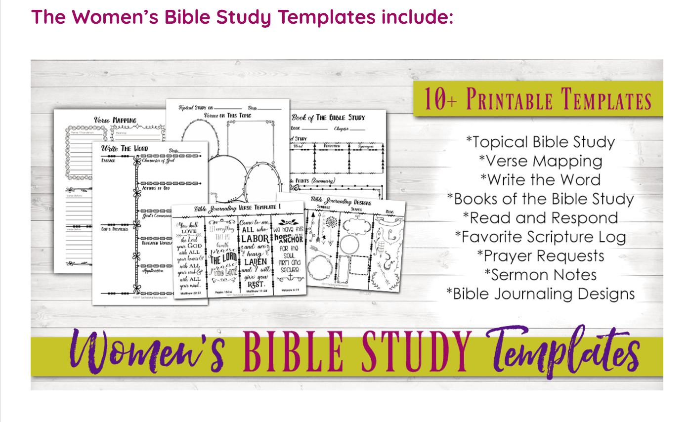 This Family Bible Study Toolkit Includes Templates And Printables For Getting The Most Out Of God s Word Arabah