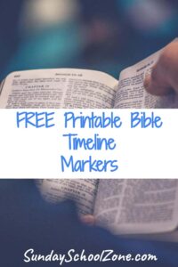 Timeline Event Markers For The Free Downloadable Bible Timeline