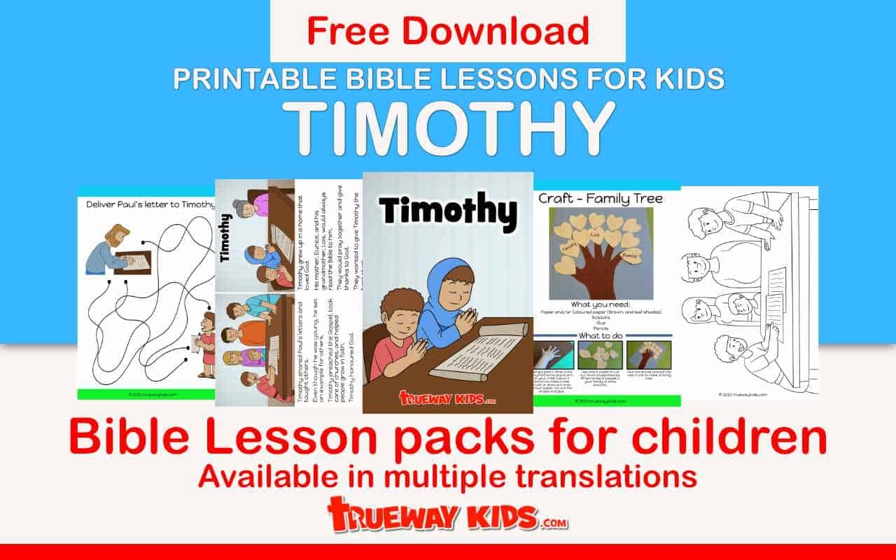 Timothy Bible Lesson For Kids Trueway Kids