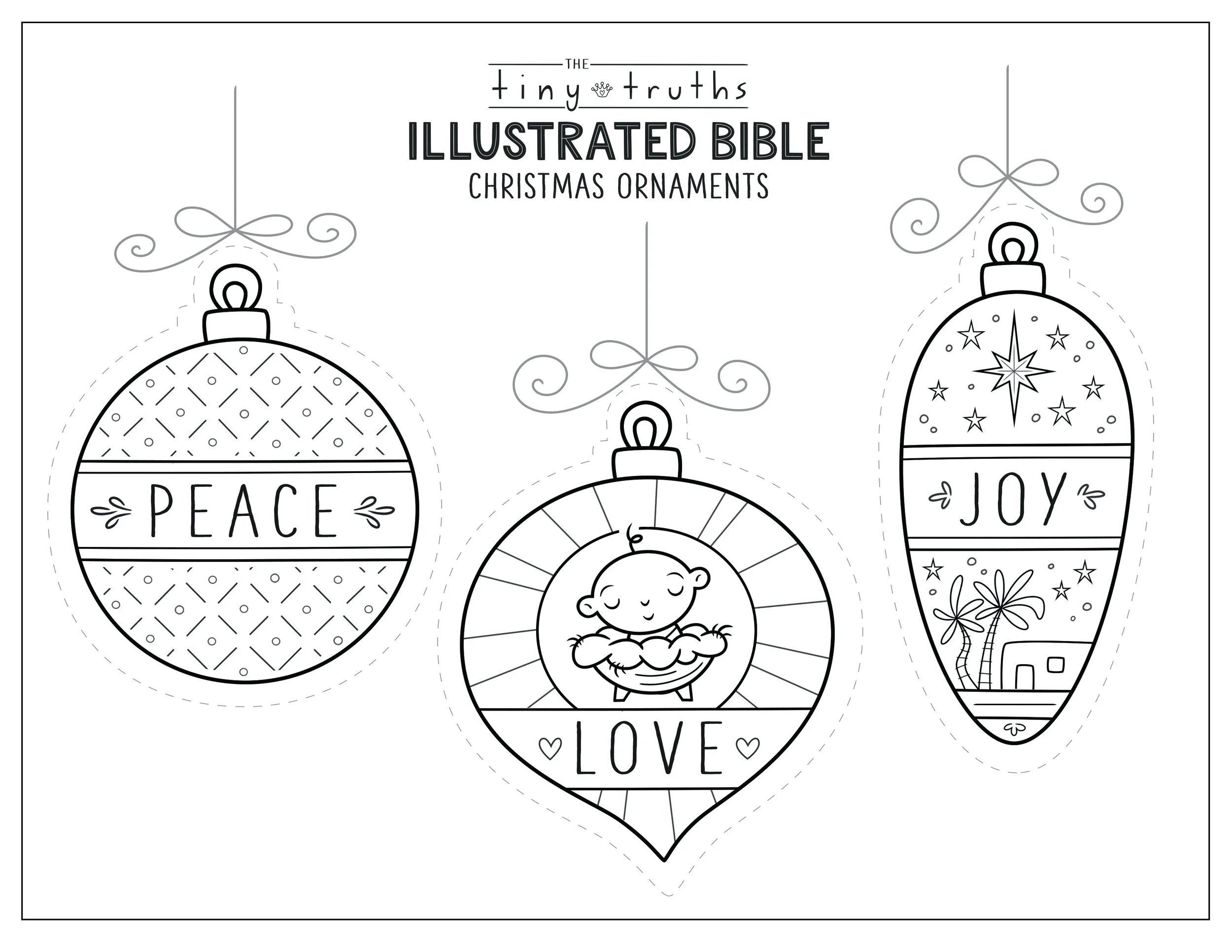 Tiny Truths Illustrated Bible Christmas Coloring And Crafts Tiny 