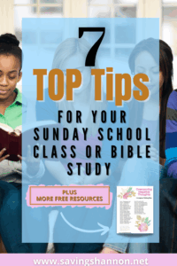 Tips For Your Adult Sunday School Lesson Or Bible Study Blessed And Purposed Woman