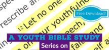 Too Young Free Youth Bible Study Series On 1 Timothy 4 12