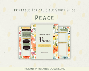 Topical Bible Study Lesson On Peace By Heather Bixler