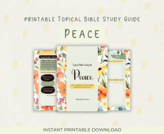 Topical Bible Study Lesson On Peace By Heather Bixler